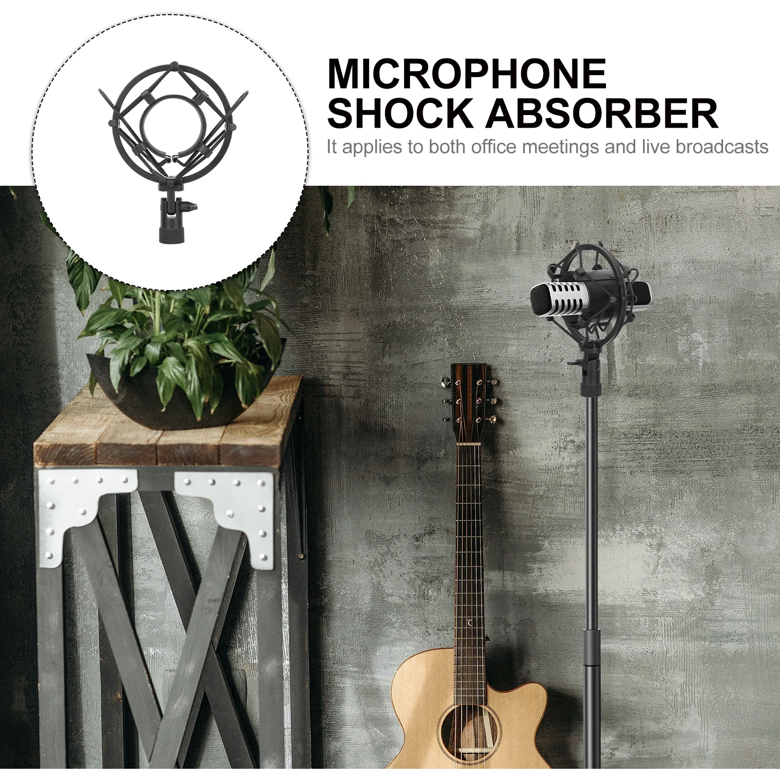 حامل ميكروفون معدني عالمي للاستخدام على الطاولة، زاوية قابلة للتعديل، دعامة مضادة للاهتزاز، معدات تسجيل الصوت الاحترافية