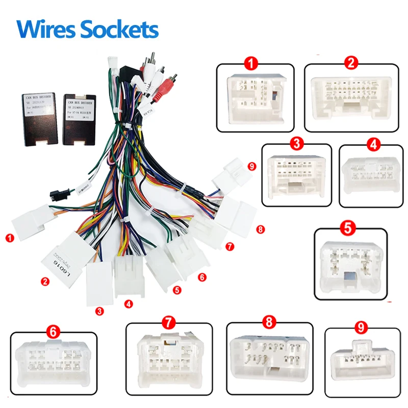 16PIN ISO Wire Harness Cable Adapter For LEXUS RX300 TOYOTA HARRIER 1998 2001 2002 Android Car Radio Audio GPS Multimedia