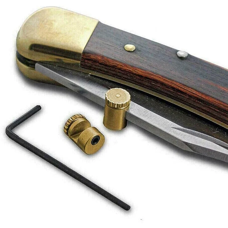 

Classy-8 Packs Thumb Stud Fit For Buck 110 Folding Knife, Universal Replacement Thumb Button For Folding Hunting Knives Blade, D