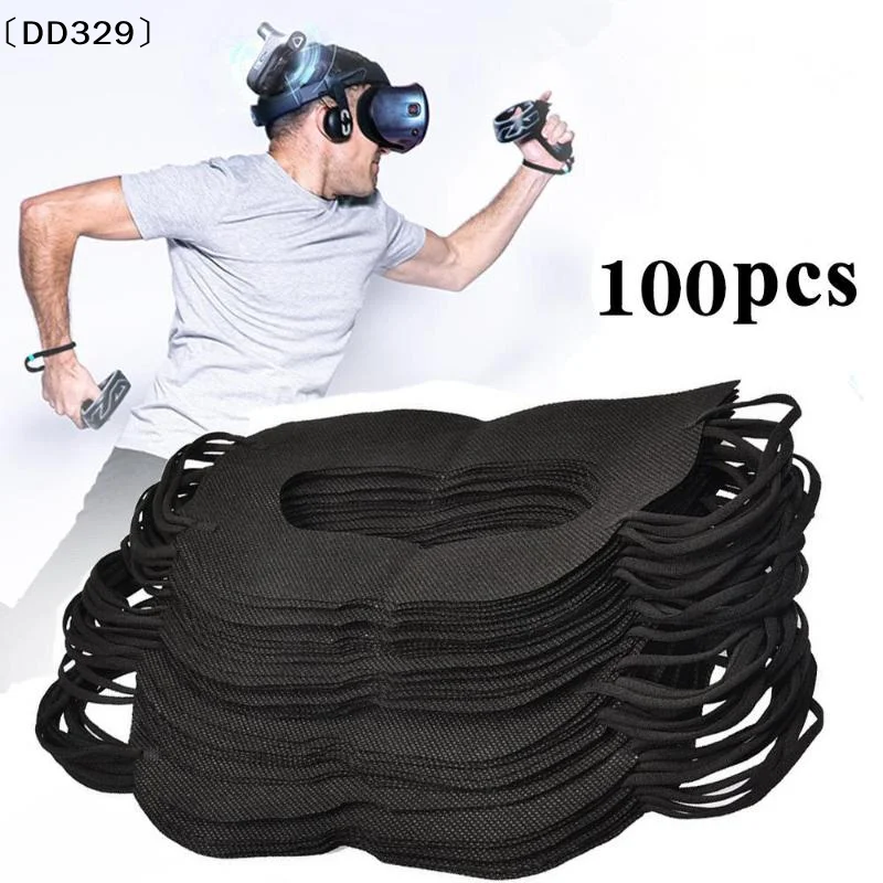 100Pcs Hygiene Disposable Eye Mask Sweat Breathable Face Protection For Headset Accessories Sweat Breathable Eye Cover〔DD329〕