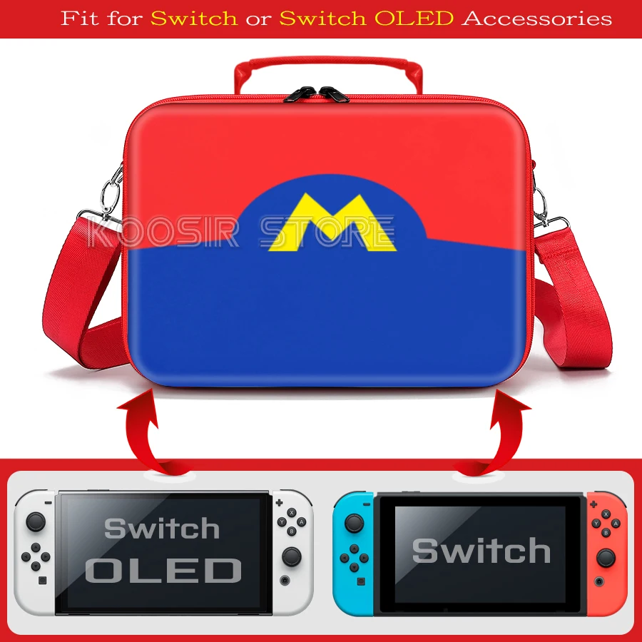 For Nintendo Switch OLED Accessories Carrying Case Switcholed Hard Shell Game Card Box Nintendo Switch Animal Crossing Theme Bag