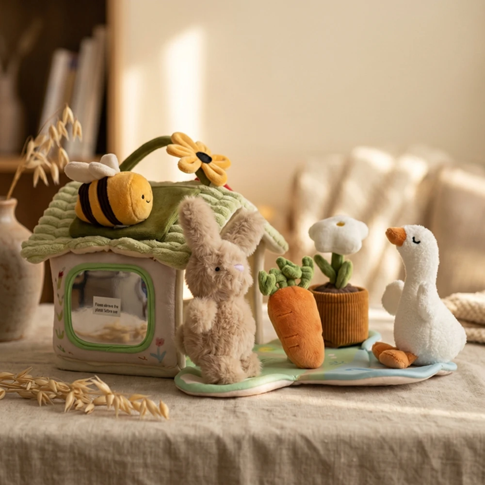 Baumwoll-Puppenhaus-Möbelset für Kinder, Miniatur-Rollenspielzeug zur Förderung der Feinmotorik bei Kleinkindern, Baby-Spielzeuggeschenk – Detail 25
