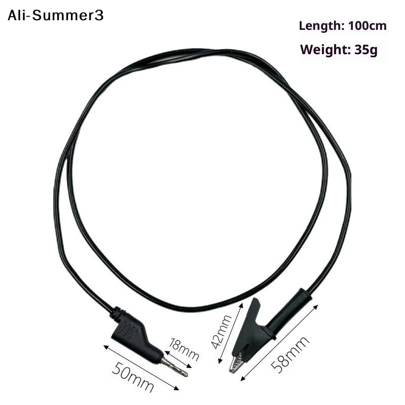 1/2Pcs Double End Test Lead Wire Line Electrical Voltage 4mm Banana Plug Alligator Clip Crocodile 15A Multimeter DIY Test Wires