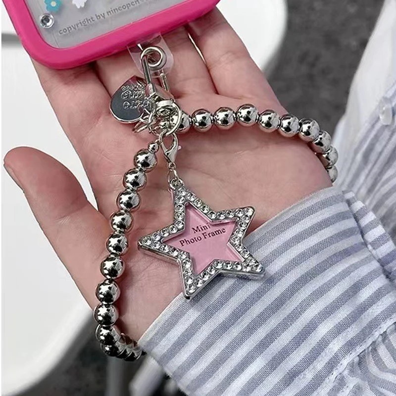 Creative Design Mobile Phone Lanyard Five-Pointed Star Pendant Telephone Case Decoration Pentagram Cellphone Smart Phone Chain