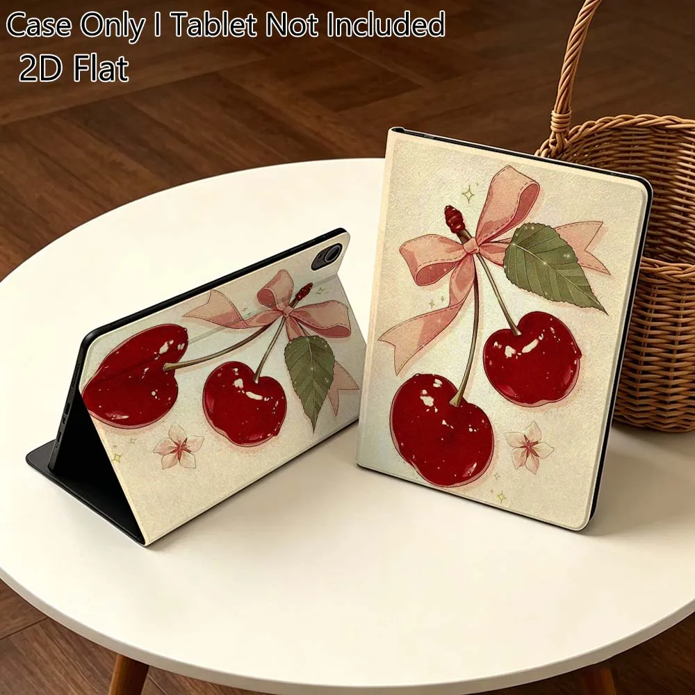 

Art Cherry Lemon Vertical For Huawei MediaPad T5 T10s M6 M5Lite SE Honor Tab 5 6 7 V7 V8 X8a X9a Pro Soft Tablet Case Gift