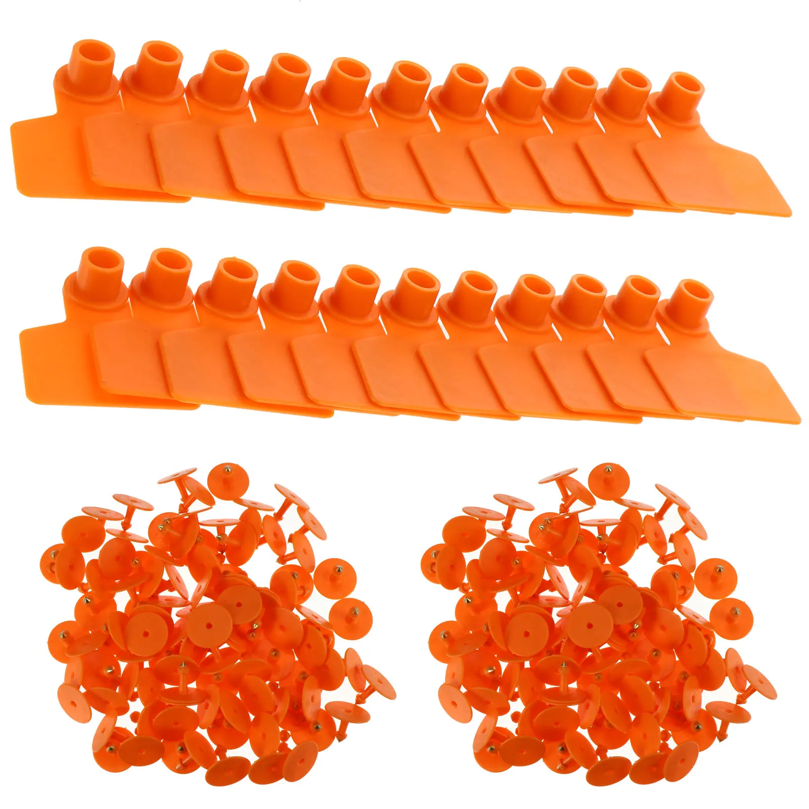 

100 Pcs Pig Ear Tags Plastic Livestock Animal Cattle Plastic Ear Tags Supplies Blank Number Tag TPU