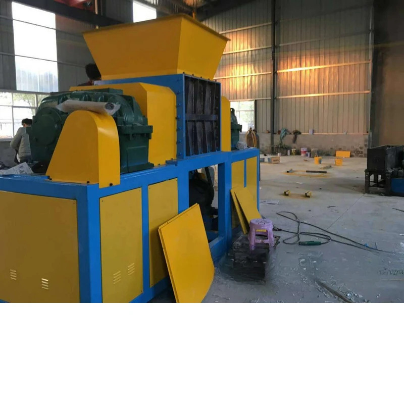 600 multifunctionele versnipperaar IJzertrommelbreker Tweeassige krachtige breker Draad, kabel, schrootijzer, kunststof, dubbele as