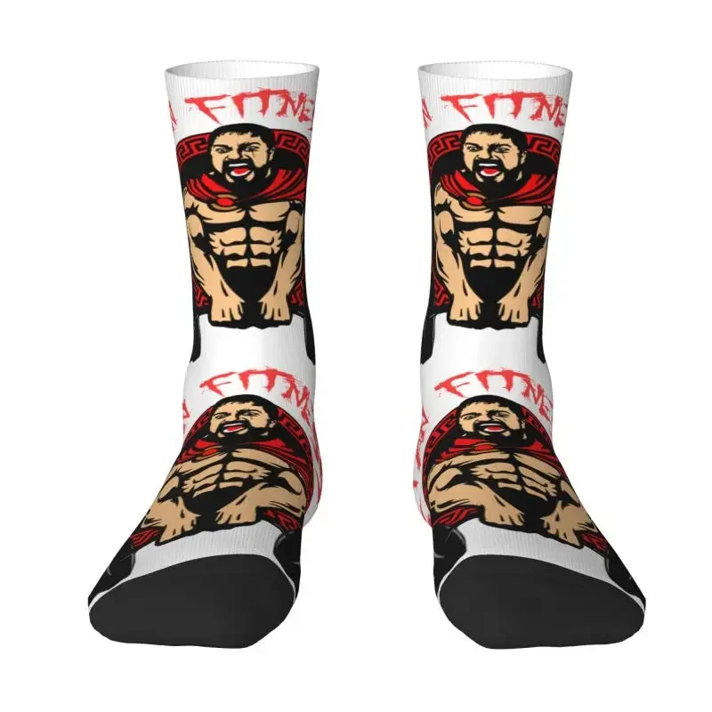 Spartan Gym Men's Crew Socks Unisex Fashion 3D Print Bodybuilding Fitness Muscle Dress Socks