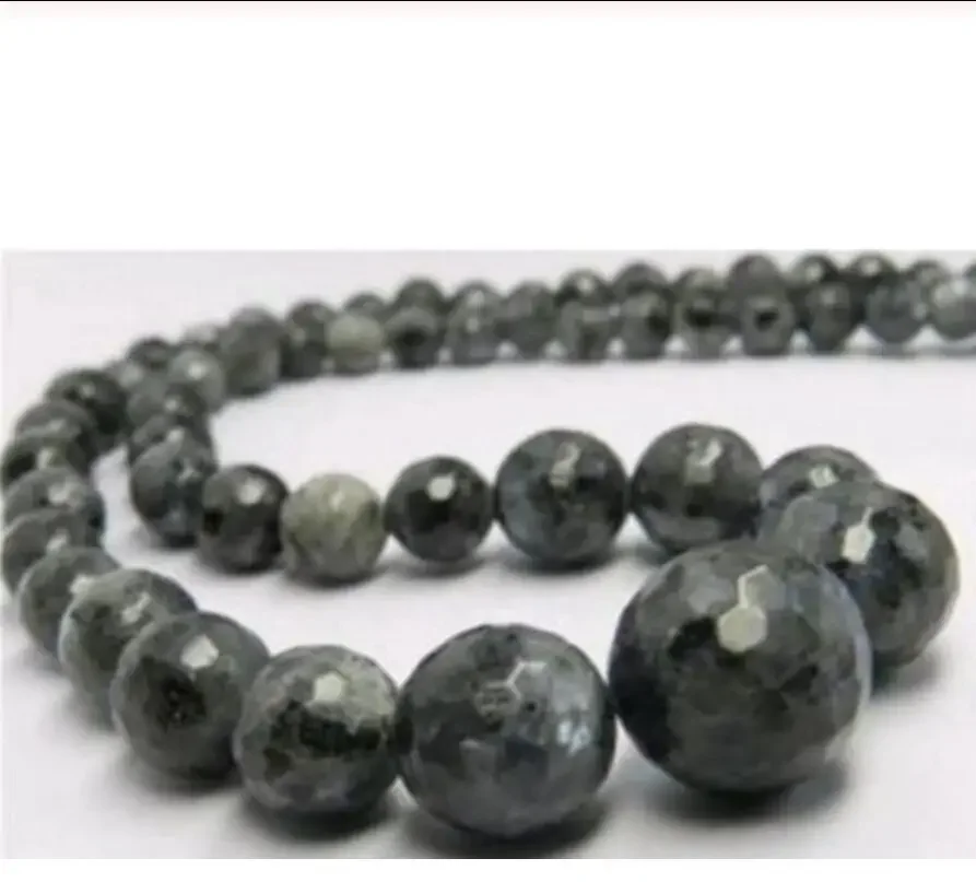 

Faceted 6-14mm Natural Labradorite Beads Necklace 18"
