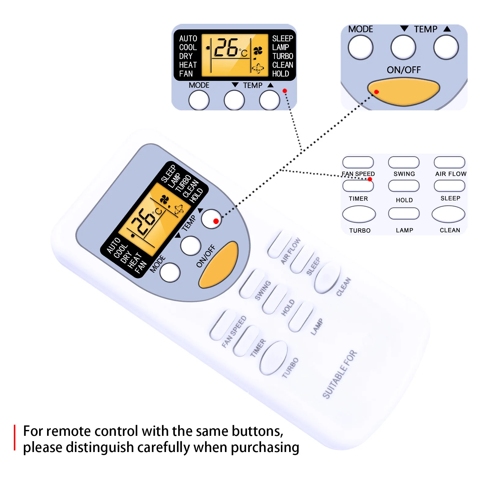 New A/C Air Conditioner Remote Control ZH/JT-03 For Chigo ZH/JT-01 ZH/JT-03 Air Conditioning Controle