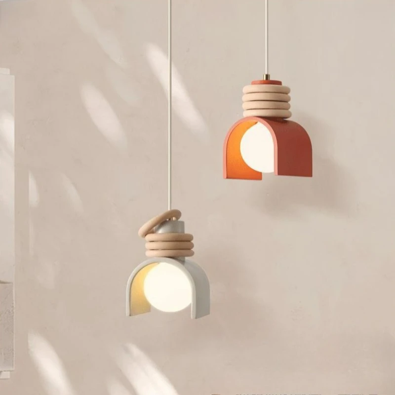 

Японские подвесные светильники в стиле Ваби-саби, винтажная светодиодная люстра, дизайнерские настенные лампы для спальни, интерьерное освещение, декор для дома