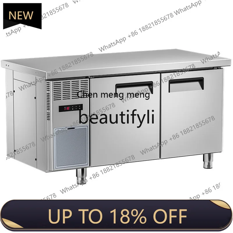 

Z189 Commercial Freezer Double Door Horizontal Frost-Free Freezer Refrigeration Freezer Air-Cooled Fresh-Keeping Workbench
