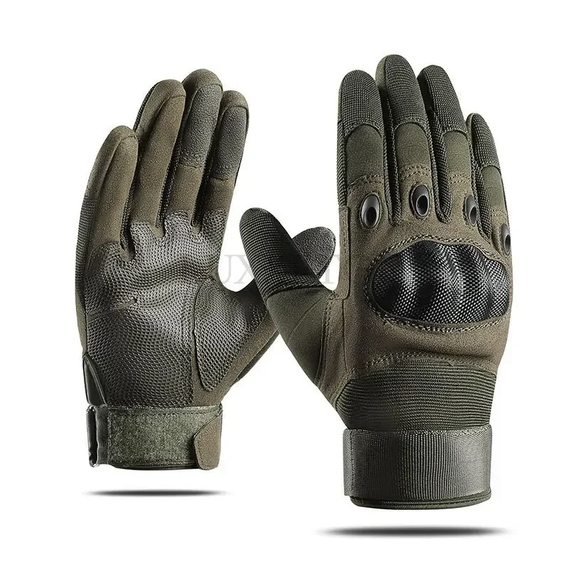 Guantes deportivos de invierno para hombre, manoplas tácticas del ejército de dedo completo, resistentes al desgaste, para exteriores