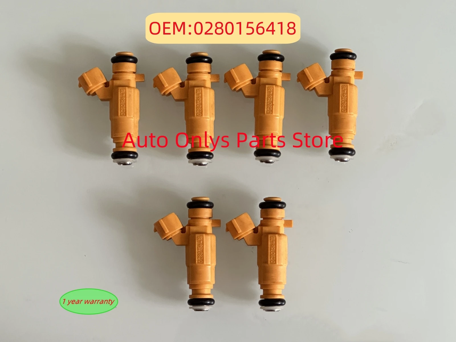 6/4pcs 0280156418 Fuel Injector For Nissan Livina Grand Livina Tiida 1.8 16V Flex 09 0 280 156 418 Injection Value Nozzle