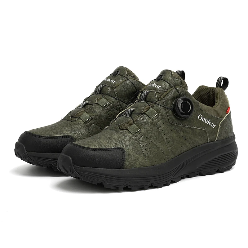 HIKEUP-Zapatillas deportivas impermeables para hombre, zapatos tácticos de seguridad para escalada, senderismo, montaña, Camping, 2023