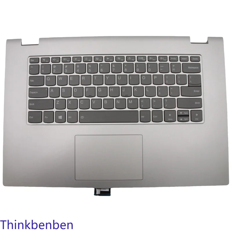US English Grey Keyboard Upper Case Palmrest Shell Cover For Lenovo Ideapad Flex C340 15 15IIL 15IWL 15IML 5CB0S17734
