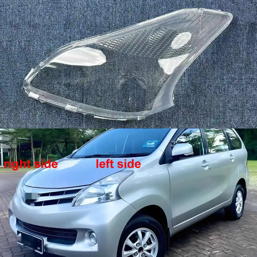 For Toyota Avanza 2012 2013 2014 Headlamp Housing Transparent Mask Cover Headlight Shell Plexiglass Replace Original Lens