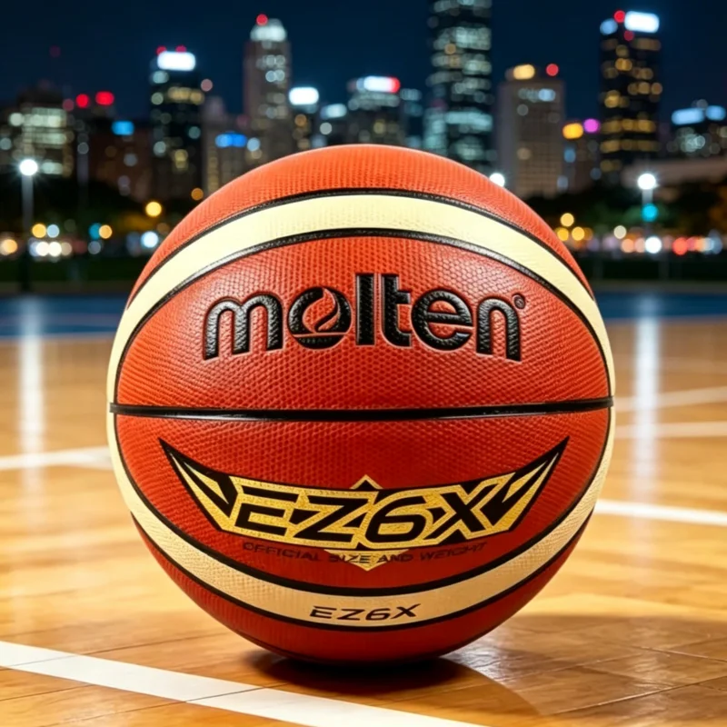 

Molten EZ7X Basketball Official Size 7/6/5 Professional Basketball Equipment Training Ball，Outdoor Wear Resistant PU Material