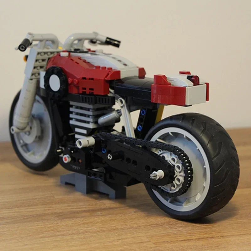 Moc Building Blocks Coffee Motorcycle B-Model 10269 Technical Bricks DIY Assembly Construction Toys For Child Holiday Gifts - Image 4