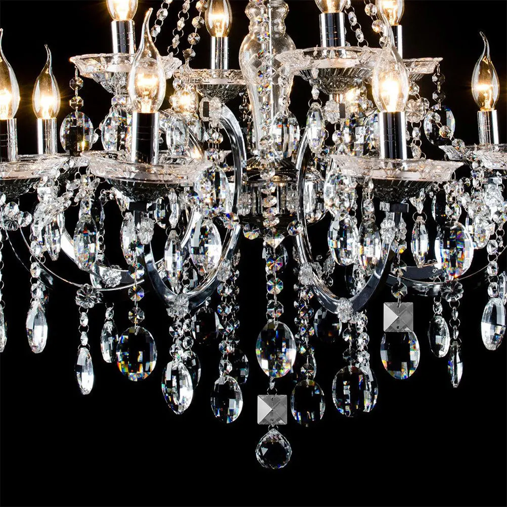 

50pcs Glass Drill Jewelry Accessories Sparkling Acrylic Rhinestones Double Hole Sew On Crystals For Shoes Hats Lamp Pendant