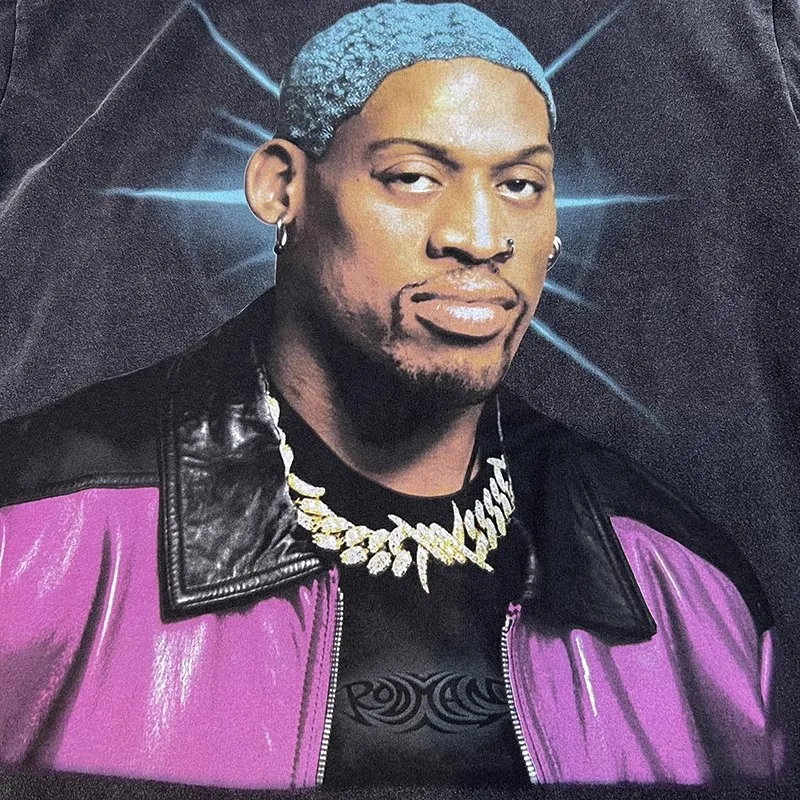 Rodman Loose T Shirt Men Women Best Quality Tee Top T-shirt