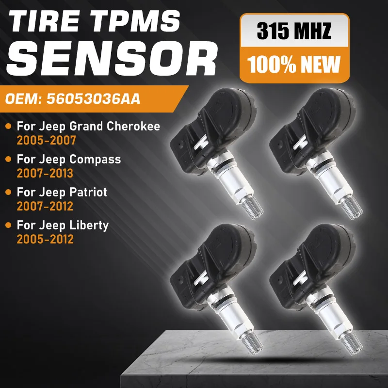 

Car TPMS For Jeep Grand Cherokee WK 2005-2007 Jeep Compass Jeep Patriot 2007-2013 Jeep Liberty 2005-2012 Tire Pressure Sensor