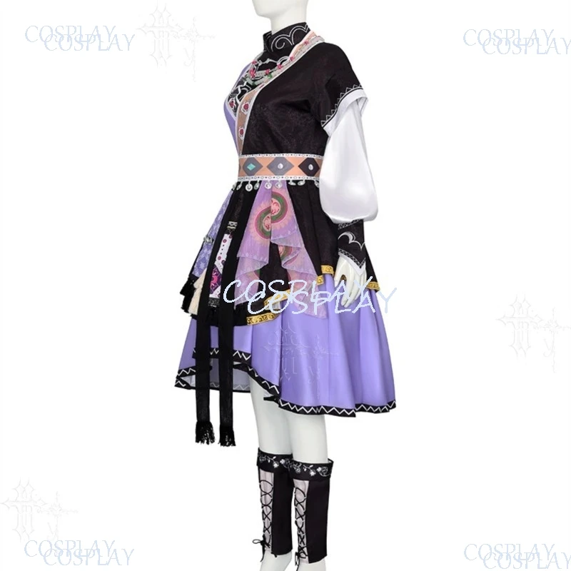 Gathering Character Role Playing Costume Game Matsurika no Kei Tenmei Iniden Naya Cosplay Outfit Retro Set For Anime Convention view 2
