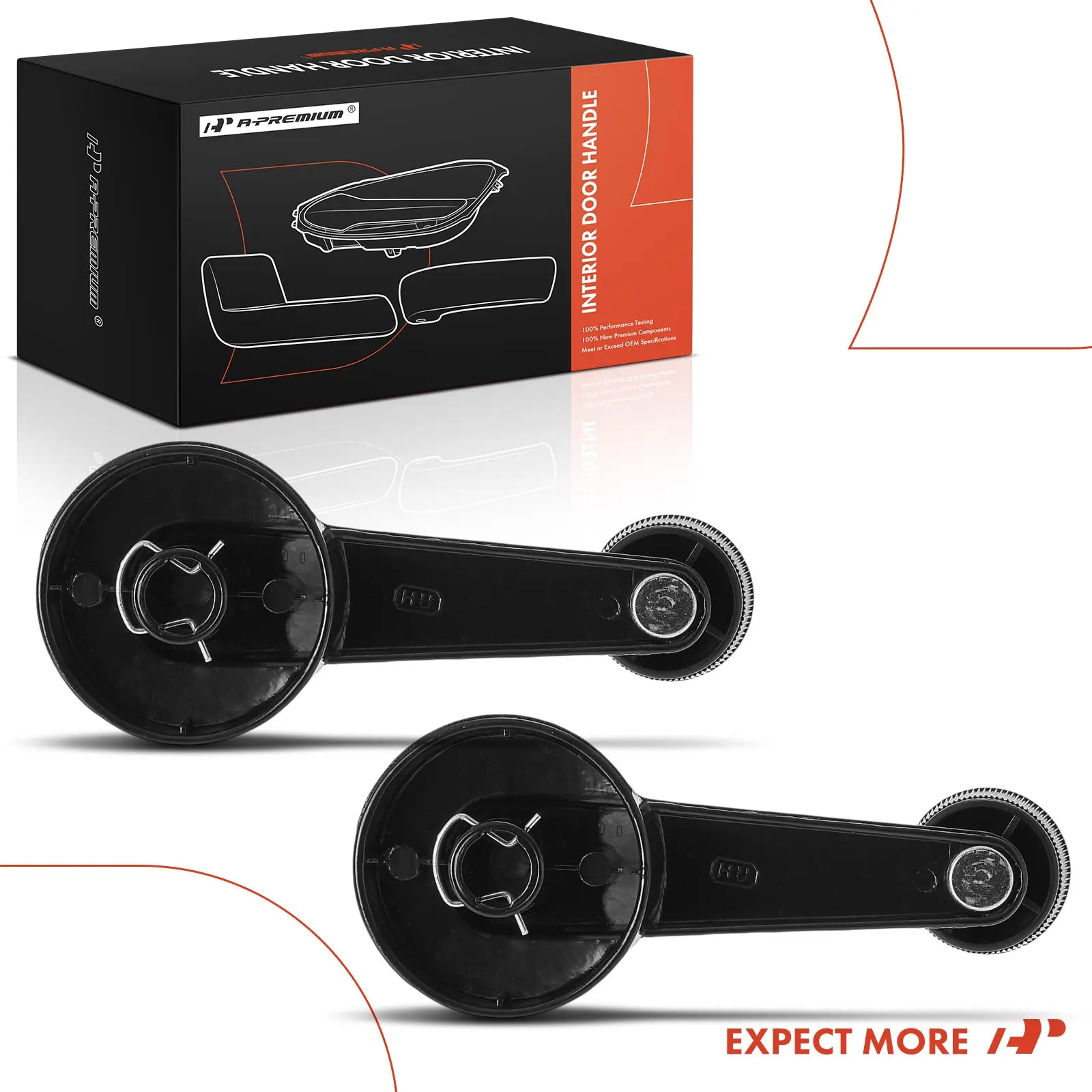 A-Premium 2x Driver & Passenger Side Metal Interior Window Crank Handle for GMC S15 1985-1990 C1500 C2500 C3500 1988-1989 Jimmy