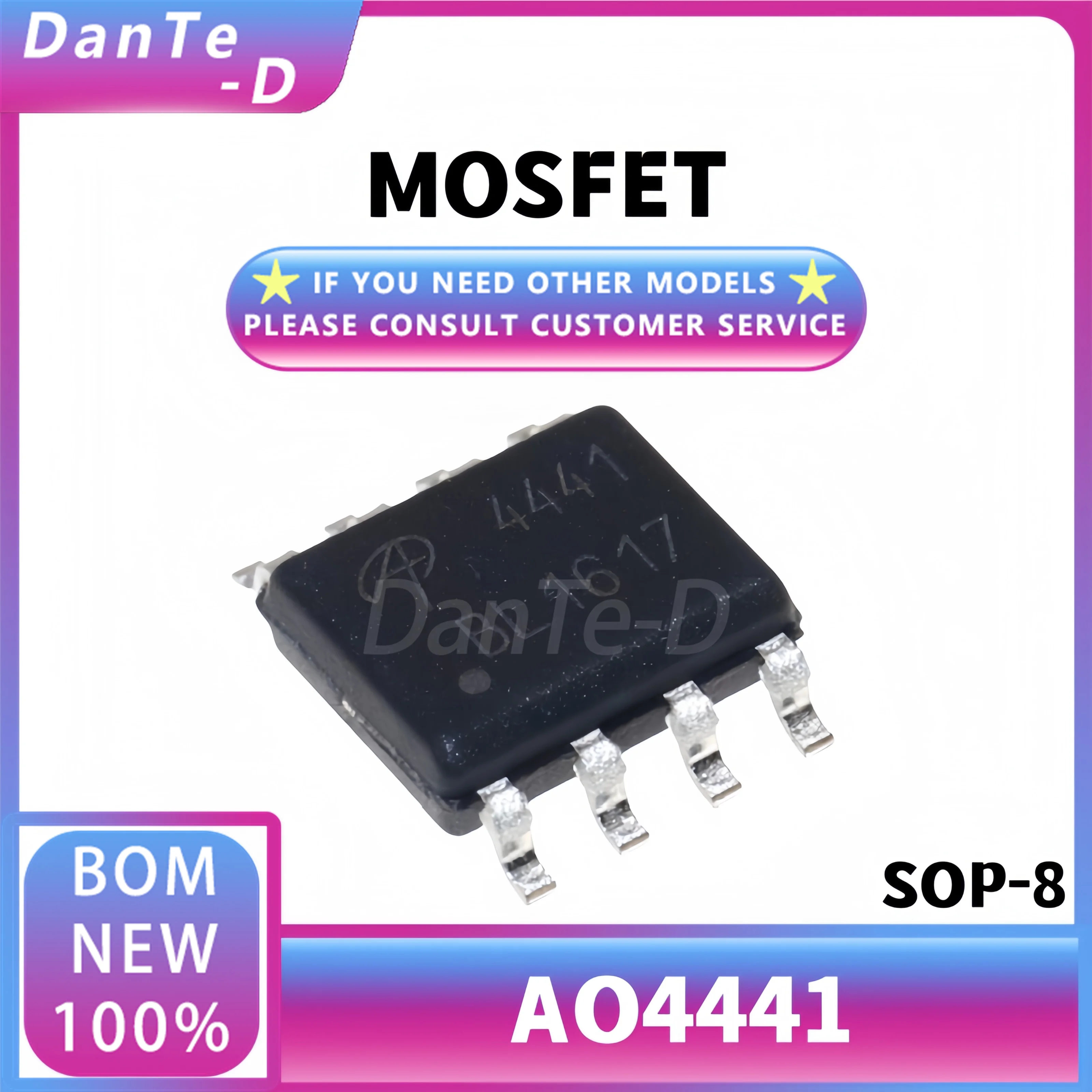 10PCS AO4441 Original authentic SOIC-8 P Channel - 60V-4A patch MOSFET(Field effect tube)