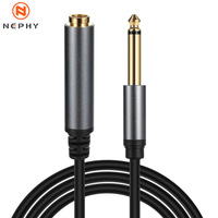 6.35mm Extension Cable Mono For Amplifier Electric Drum Bass Guitar 6.35 To 6.5 mm Jack Audio Extender Connector 3m 5m 10m Long