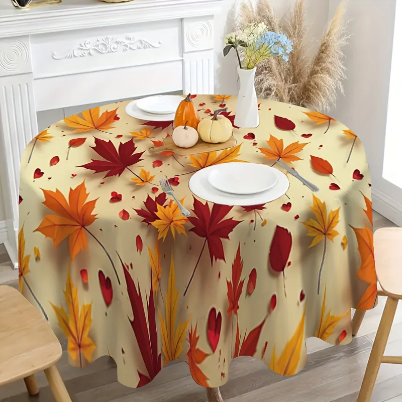 One autumn maple leaf tablecloth - Beautiful natural patterns will adorn your tabletopzyc