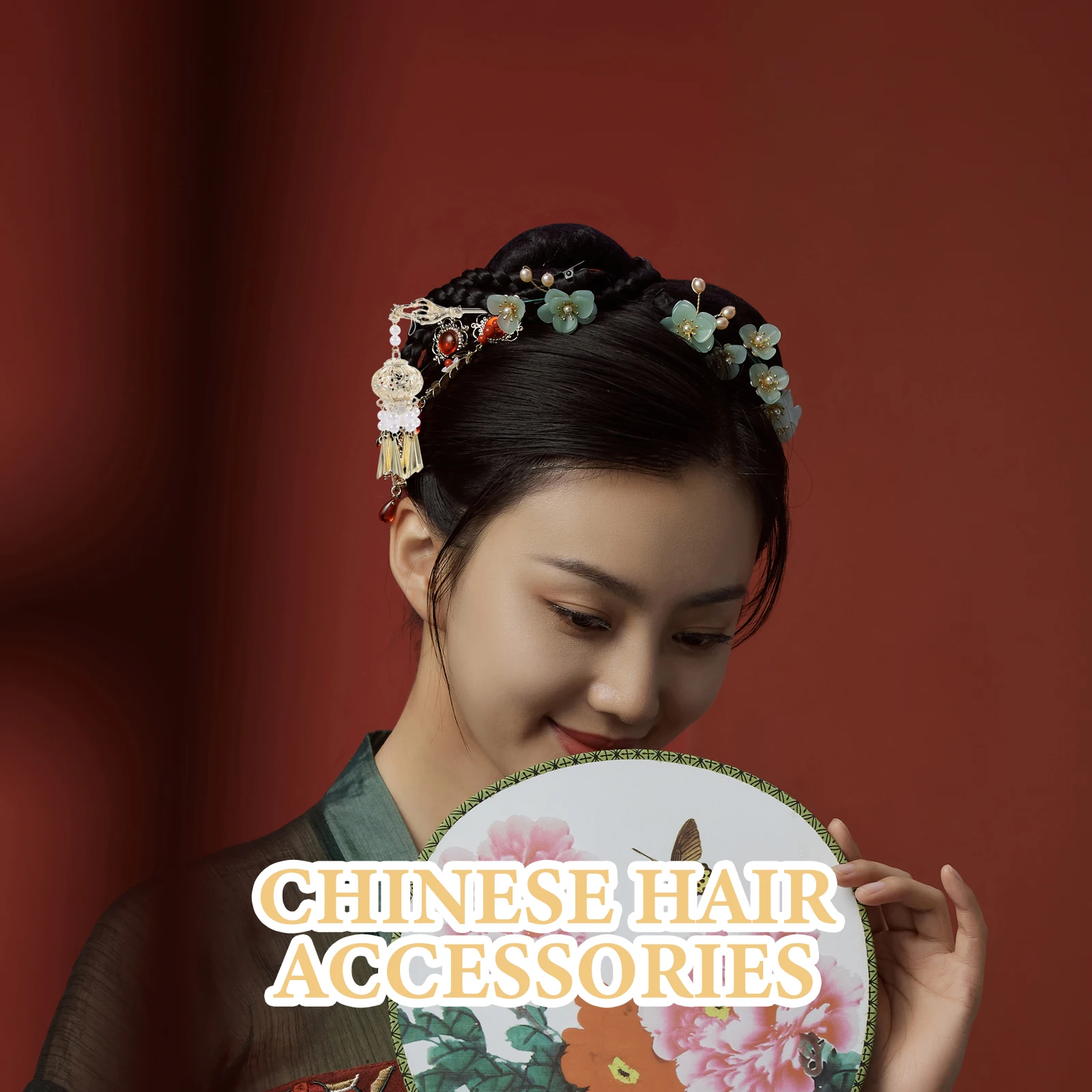 

Tassel Lamp Stick Metal Pin For Women Chinese Bun Chignon Hairpin Hanfu Accessories Long Hair Holder Elegant Wedding Party