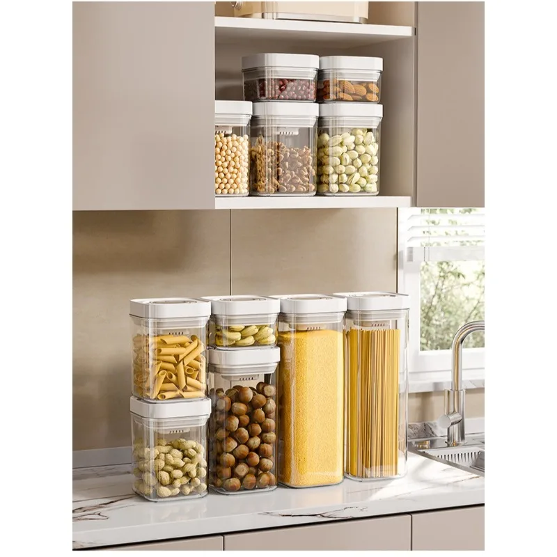 Sealed tank Press-type household kitchen Food grade storage tank Flour and grains storage tank