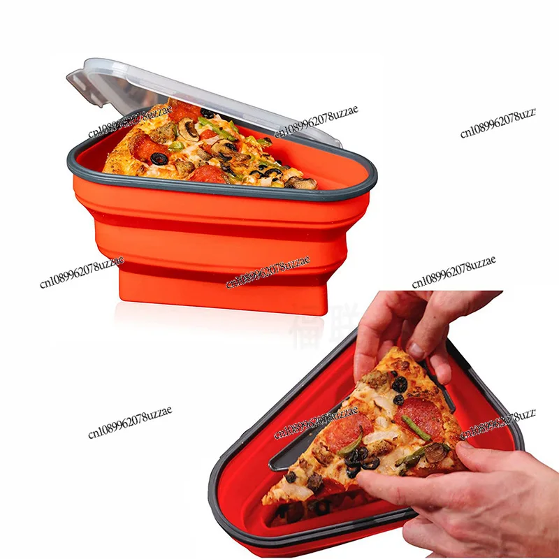 Pizza Crisper Pizza Pack Food Silicone, Folding, Sandwich, Food Storage Box