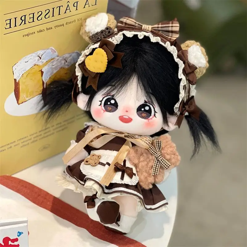 

20cm Cotton Short Hair Doll Plush Doll Soft Cute Healing Girl Toy Birthday Children's Gift Basic