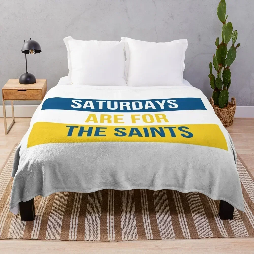 

Saturdays are for the Saints - Siena Heights University Throw Blanket Warm Cozy Throw Blanket for Living Room Couch