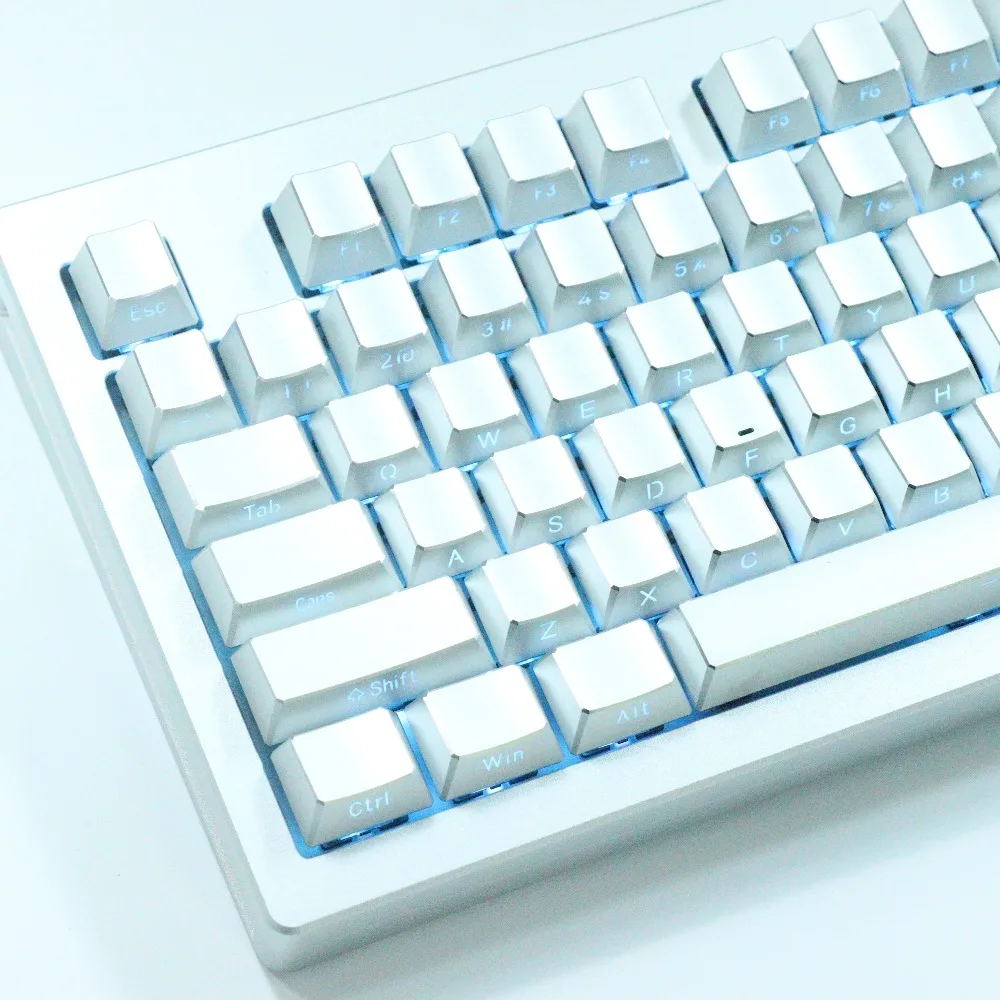 HiUM Aluminum Alloy Keycap Full Set Side Carving Metal Key Caps