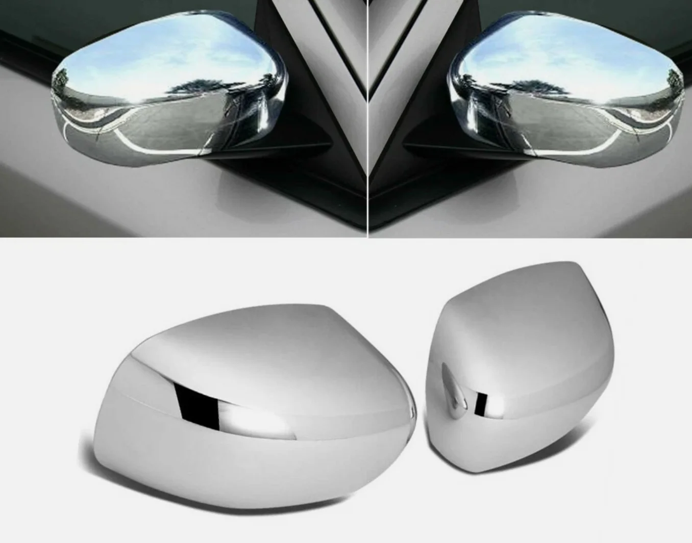 

Хромированные накладки на боковые зеркала для Dodge 06-10 Charger / 05-08 Magnum