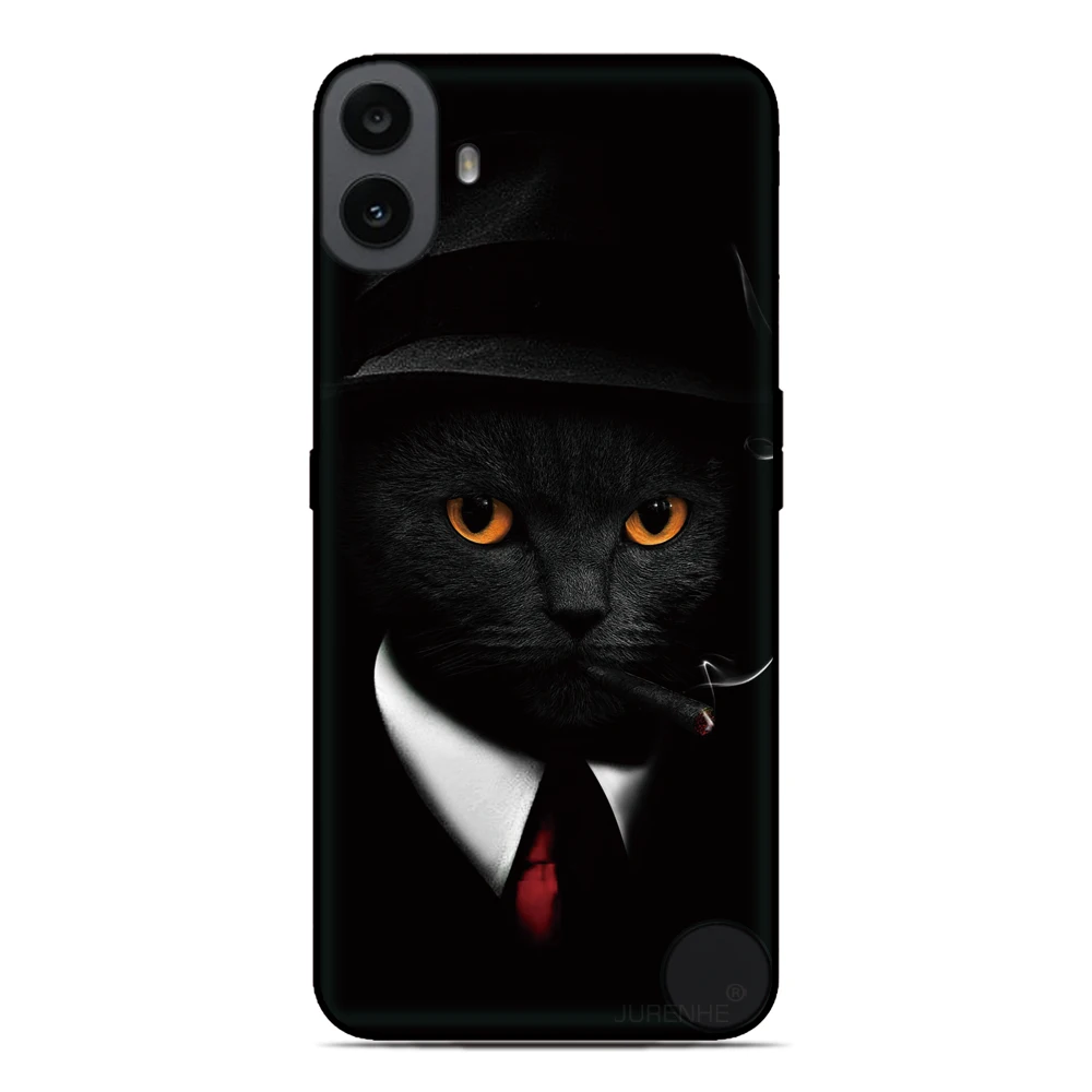 Чехол с черным котом для Nokia X10 X20 X30 X6 8 5,3 8,3 2,4 6,2 7,2 5,4 C3 C100 C200 для BQ Aquaris X X2 Pro, чехол для задней панели телефона