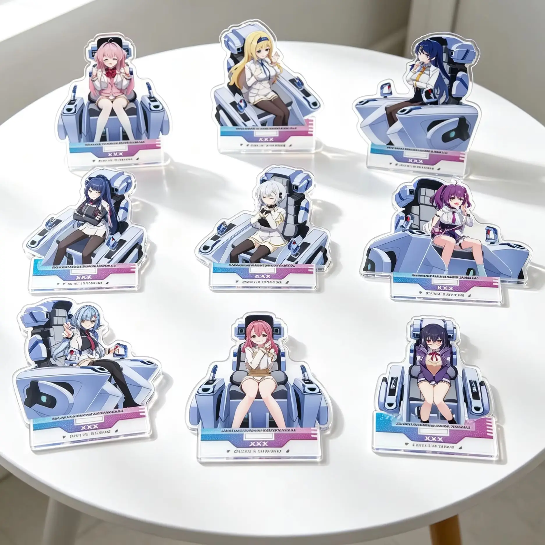 Mobile Game Muv-Luv Girls Garden Noelle Arouet Acrylic Stand Figure Model Plate Keychains Desk Decor
