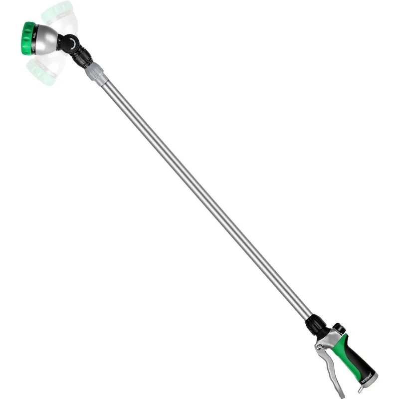 Shrubs 36”-60” (3ft-5ft) Metal Watering Wand  7 Spray Patterns   Perfect Garden Hose Sprayer to Water Hanging Baskets,