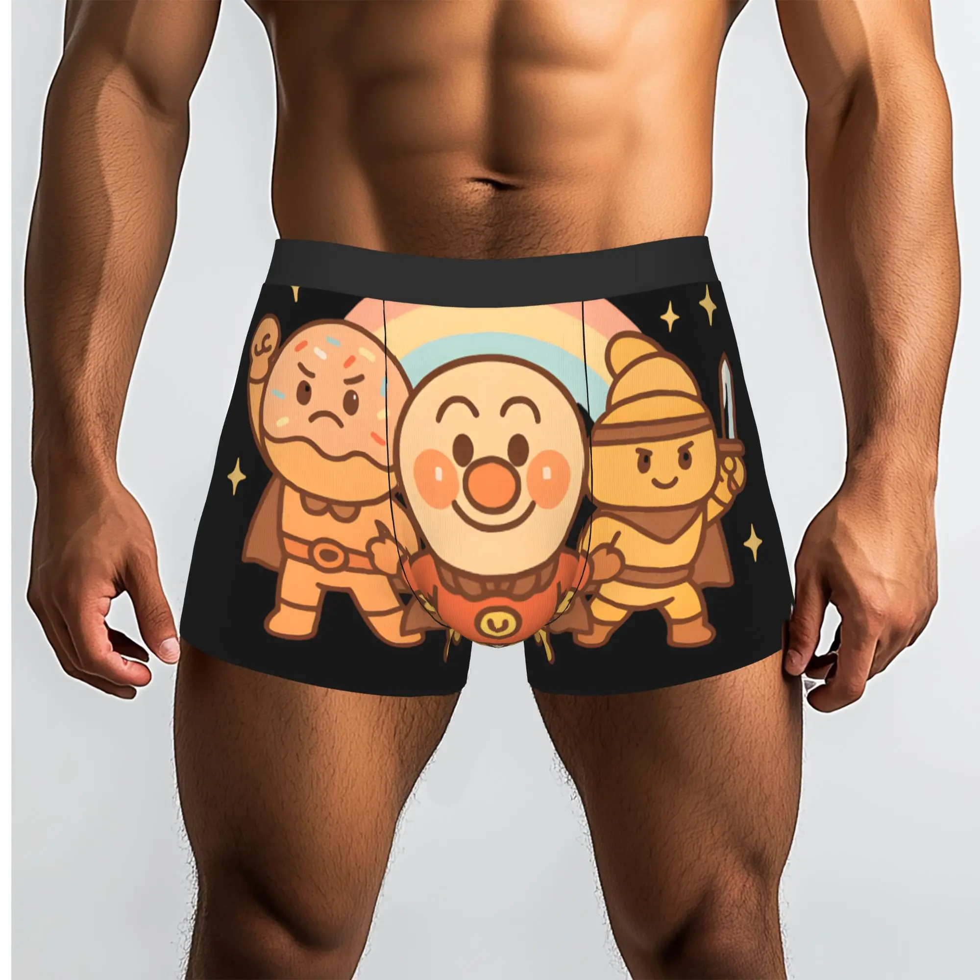 Anime Superhero anyway japan Bandai Anpanman Underpants Homme Panties Men's Underwear Ventilate Shorts Boxer Briefs