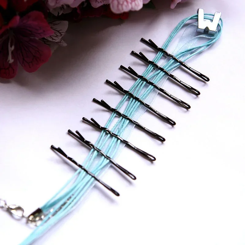 Grampo De Cabelo Preto Para Mulheres, Lady Bobby Pins, Onda Invisível, Encaracolado, Noiva, Hairgrip Descartável, Presilha, Grampos De Cabelo, 60 Pcs, 240Pcs