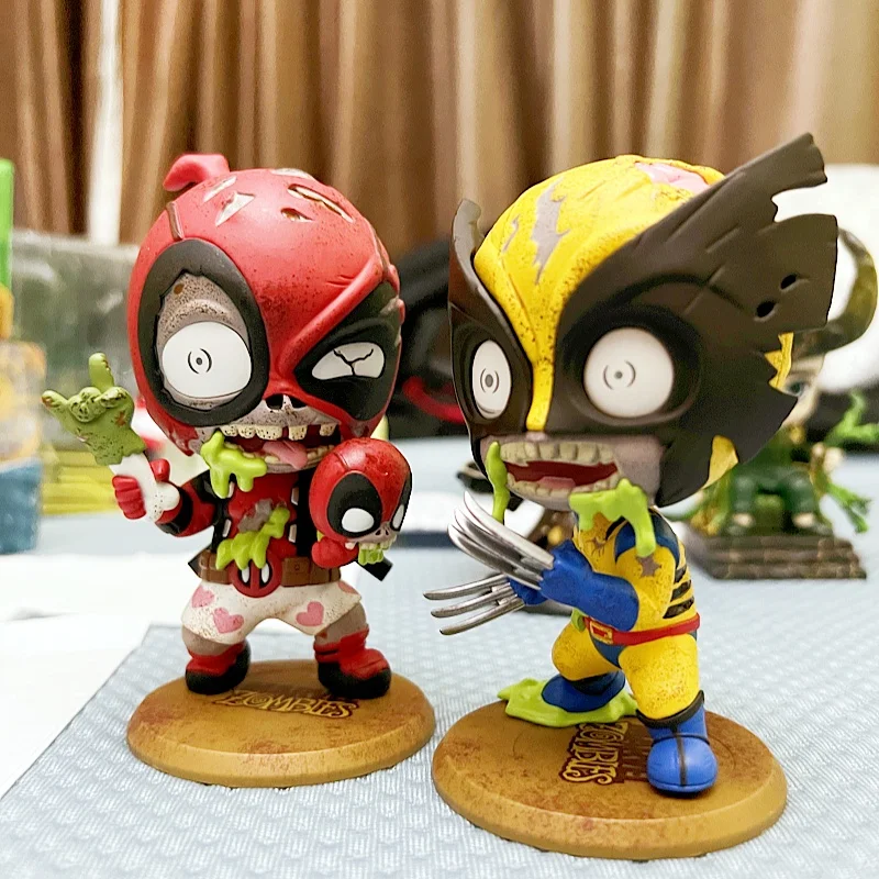 ホットトイ-マーベルゾンビアイアンマンアメリカCosbabyミニおもちゃ、ウルヴァリン、デッドプール、絶妙な仕上がり、お誕生日おめでとうプレゼント、友達のおもちゃ