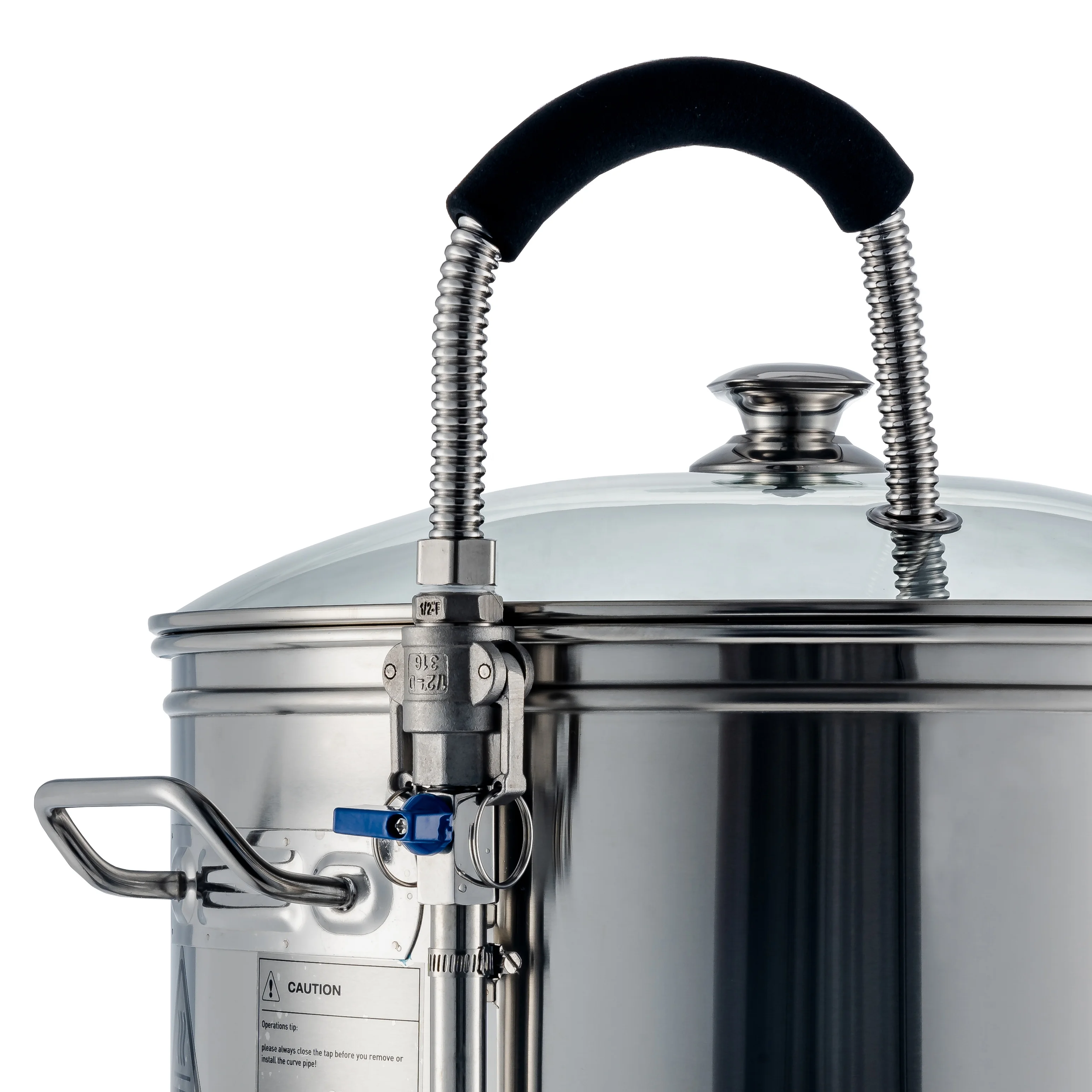 

Electric Mash Tun Micro Brewery Craft Beer Machine 60L Stainless Steel All in One Home Beer Brewing System Equipment