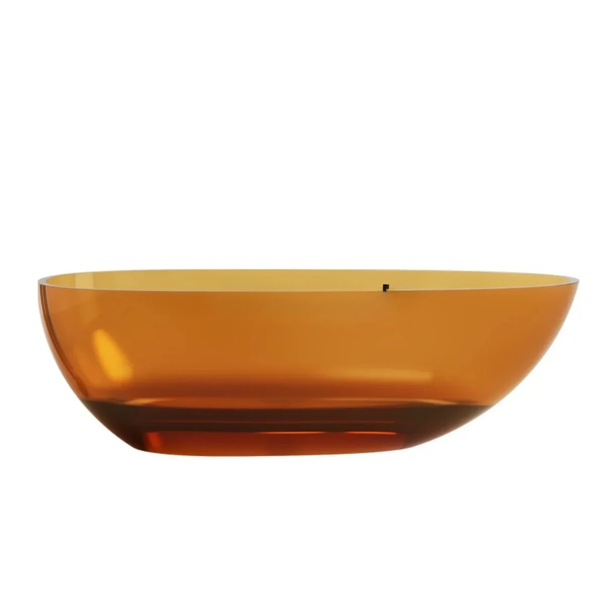 A Bathtub transparent color double freestanding integrated bathtub