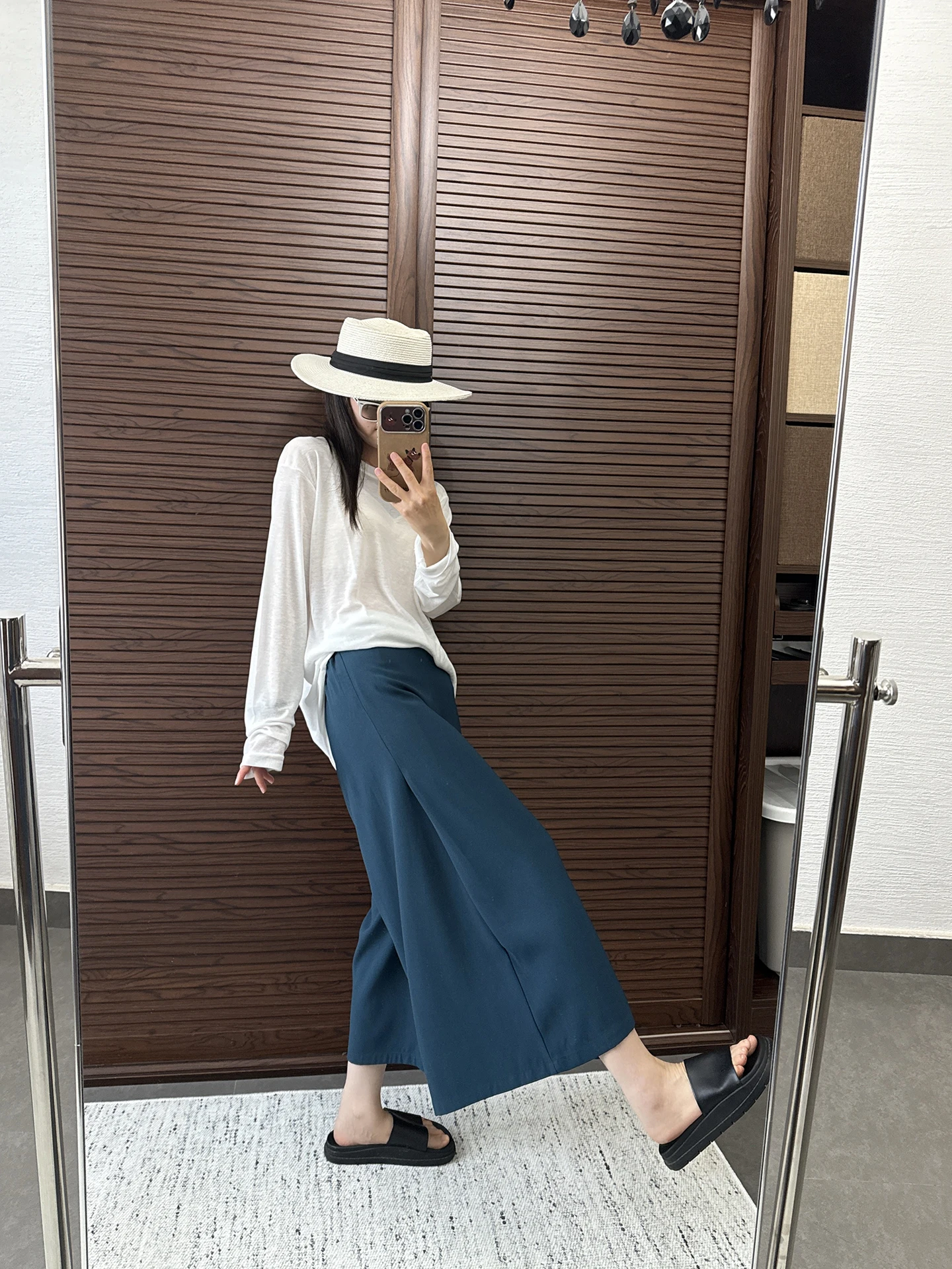 

Женские брюки VANZOVIVILLY с высокой талией, драпированные, широкие, прямые, повседневные, свободные, универсальные, для поездок на работу, из полиэстера