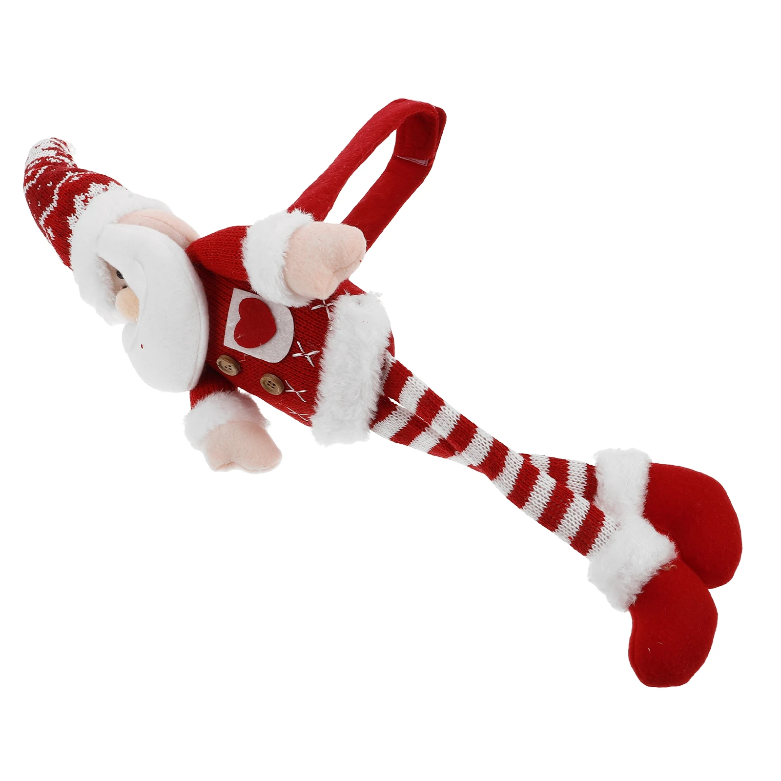 

Knitted Long-Legged Curtain Holdbacks Santa Claus Christmas Tiebacks Buckle Clamp Window Decorations Holiday Home Decor