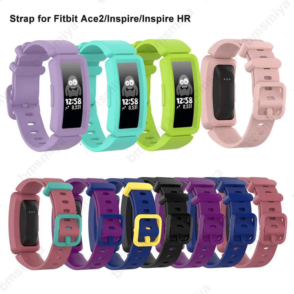 1PCS Silicone Strap for Fitbit Ace 2 Kids Watch Smart Accessories Replacement Band Wristband for Fitbit Inspire/ Inspire HR Belt