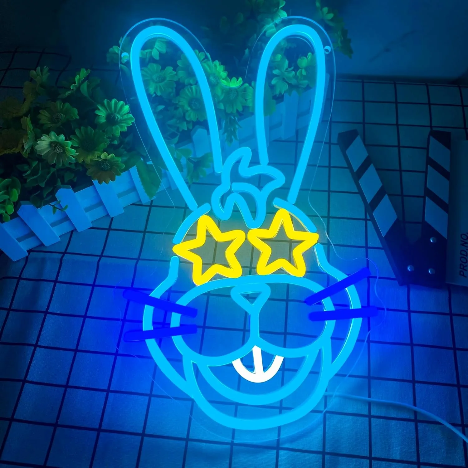 Cartoon Anime Neon Sign for Wall Decoration USB Dimmable Game Neon Sign for Kids Room Bedroom Bar Party Birthday Gift Decoration
